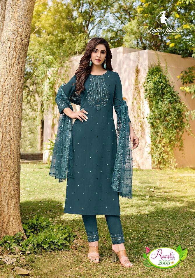  Ladies Flavour Raashi 2 Wholesale Readymade Slawar Suits